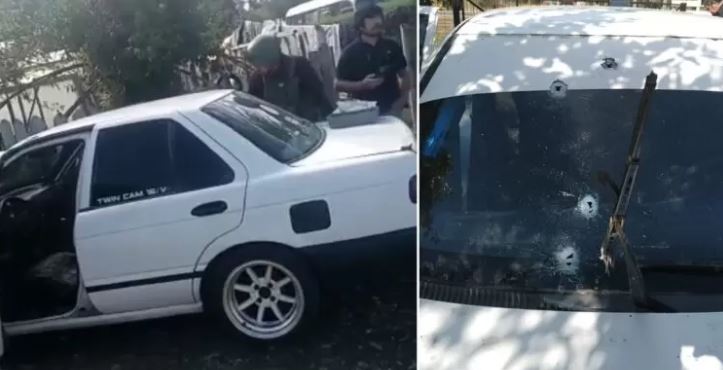 Cañete: al menos cuatro impactos de bala recibió el auto de un sobrino del mártir de Carabineros Alex Salazar