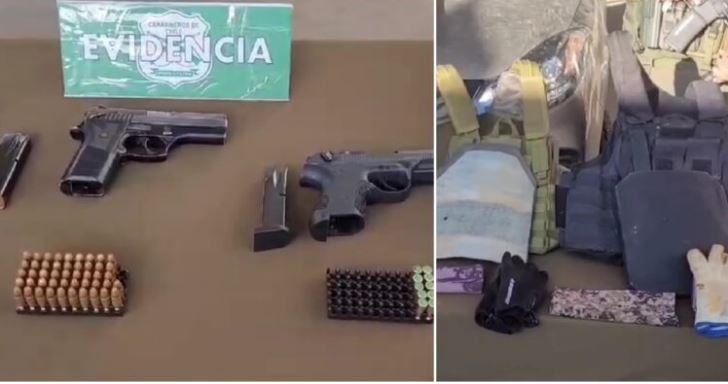 Tirúa: 3 trabajadores forestales sorprendidos con armas, municiones y un dron pasan a prisión preventiva