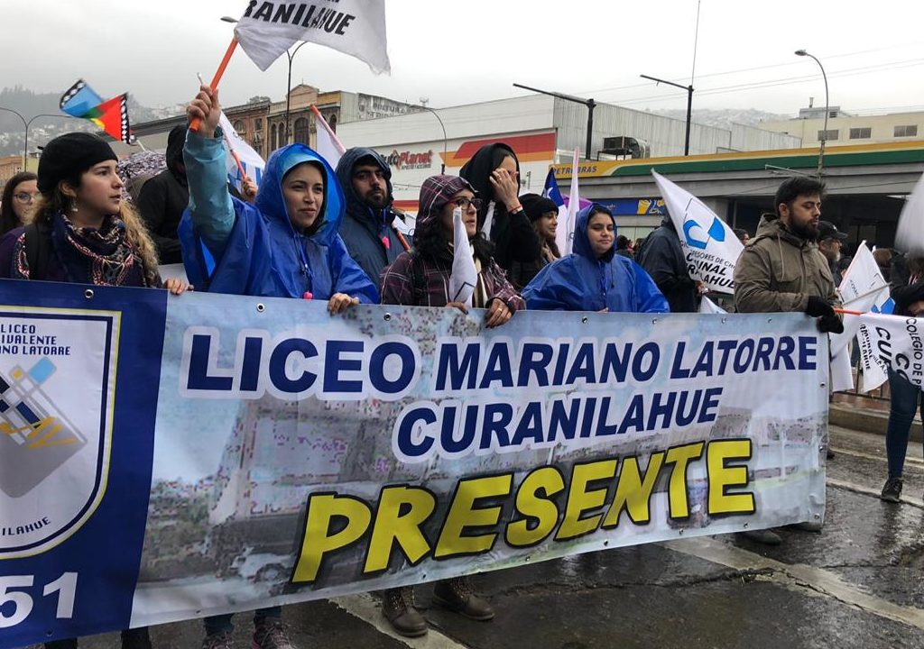Profesores de la provincia de Arauco dijeron presente en Valparaíso