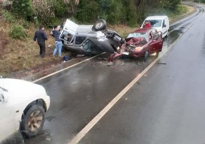 Cuatro personas lesionadas de diversa consideración dejo accidente de transito en Tirúa