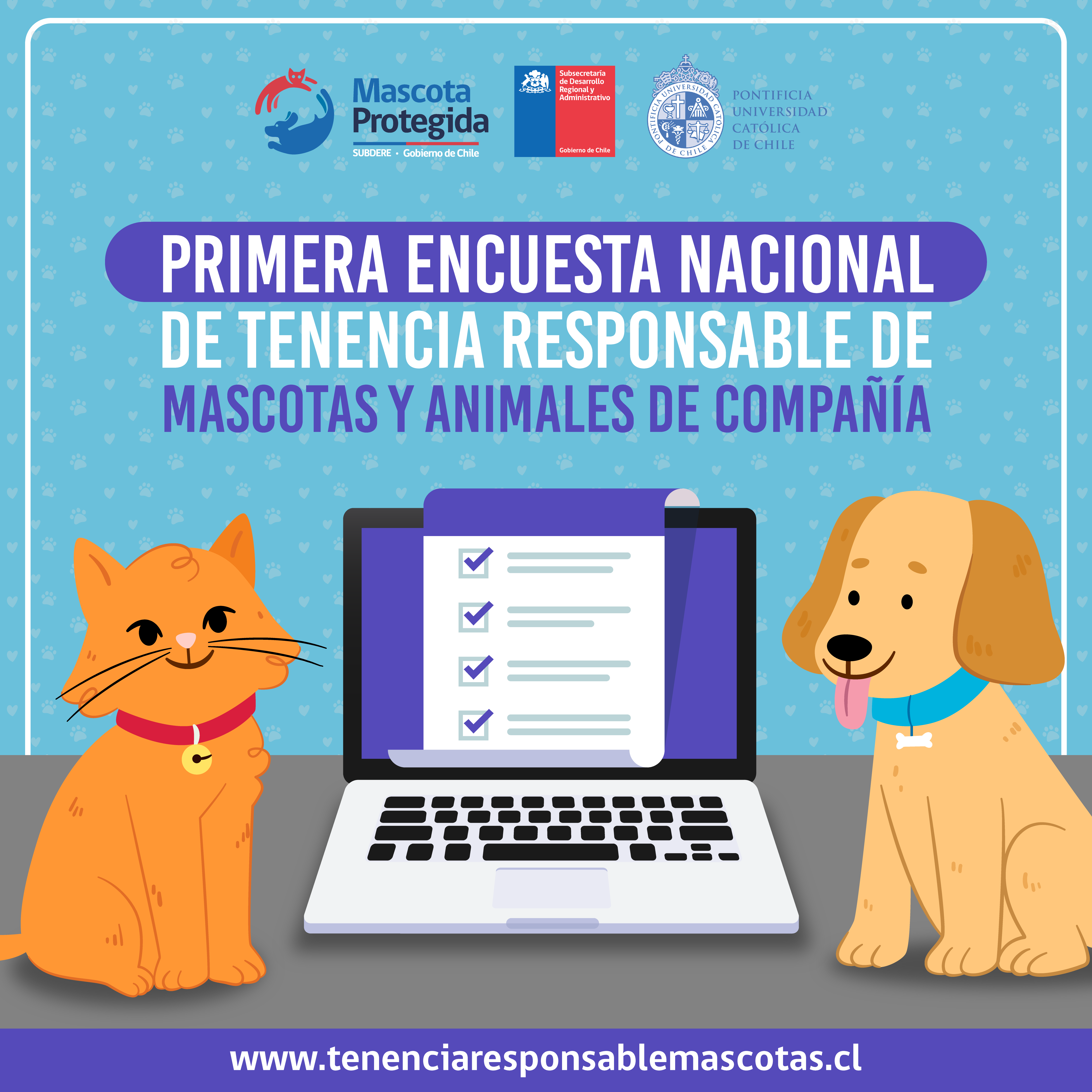 Lanzan la primera Encuesta Nacional sobre cuidado y salud de las mascotas
